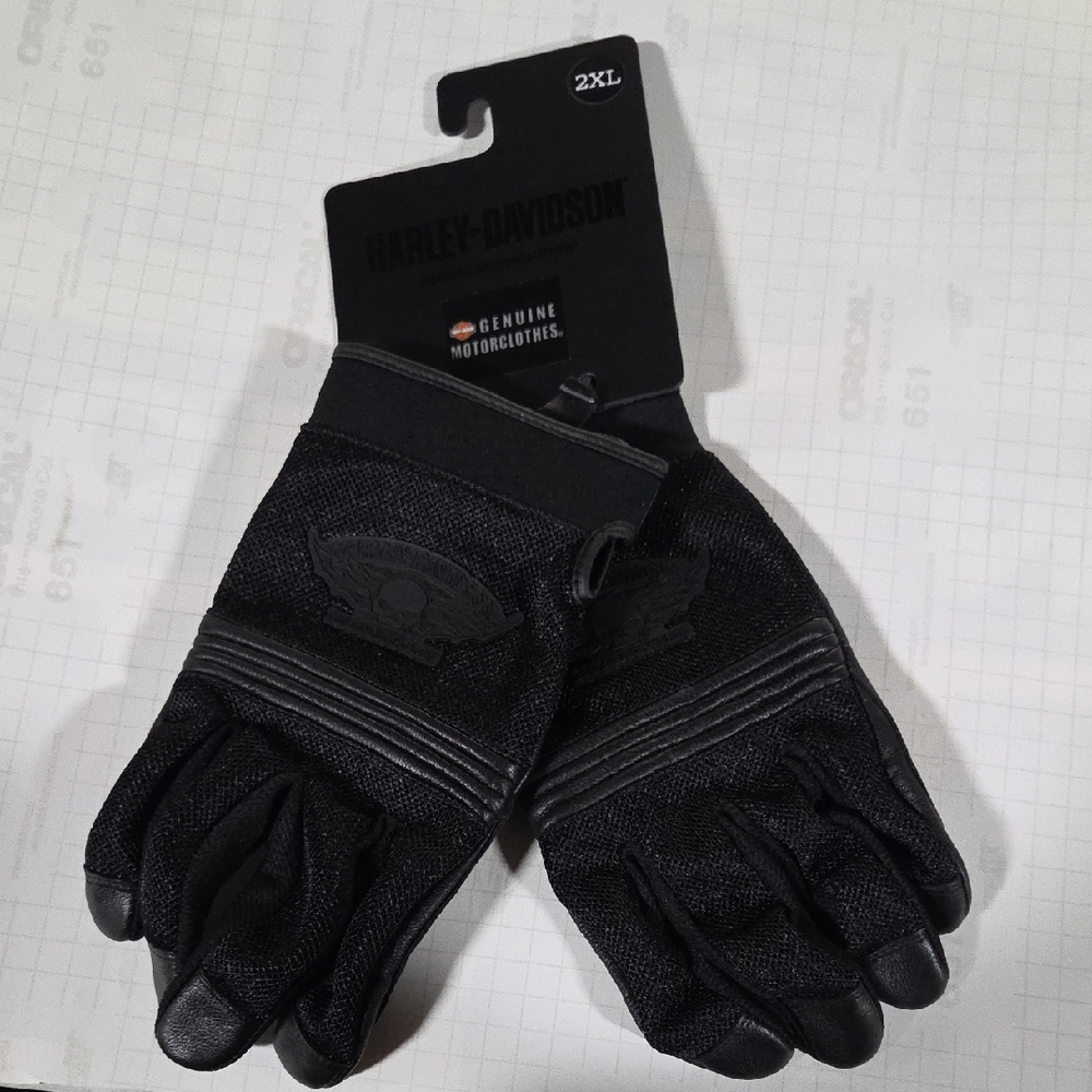 Harley-Davidson Men's Black Riding Gloves